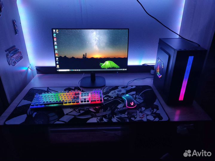 Игровой компьютер xeon/rx/16gb/256/rgb