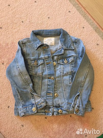 Джинсовая рубашка zara 116 размер