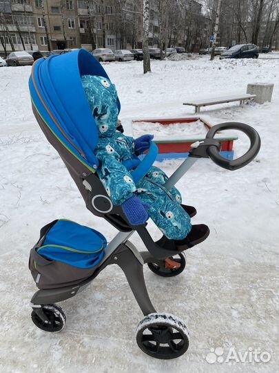 Прогулочная коляска stokke xplory v4 c колёсами v5