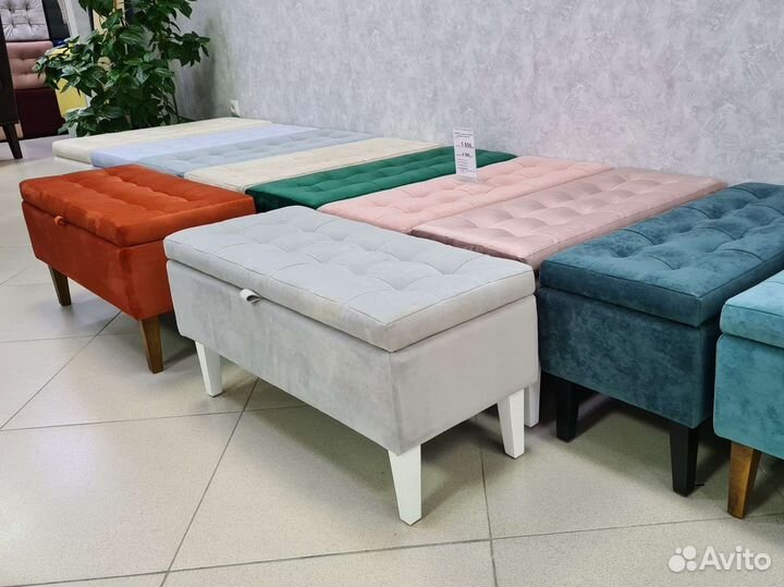 В наличии банкетка пуф в прихожую с ящиком