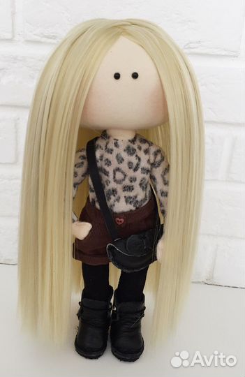 Селфи кукла игровая текстильная по фото,тильда