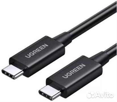 Кабель ugreen US501 2м черный USB-C to USB-C Thun