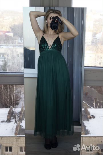 Вечернее длинное платье 42 S