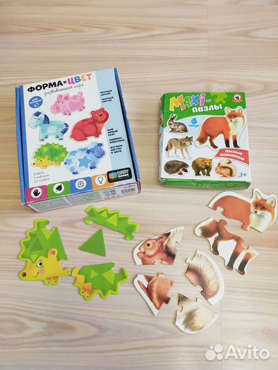Пазлы для малышей пакетом