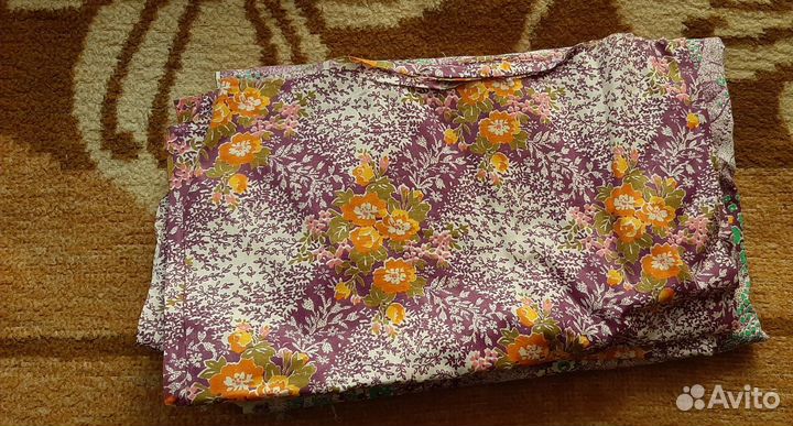 Отрезы ткани хлопок, ситец, фланель, СССР