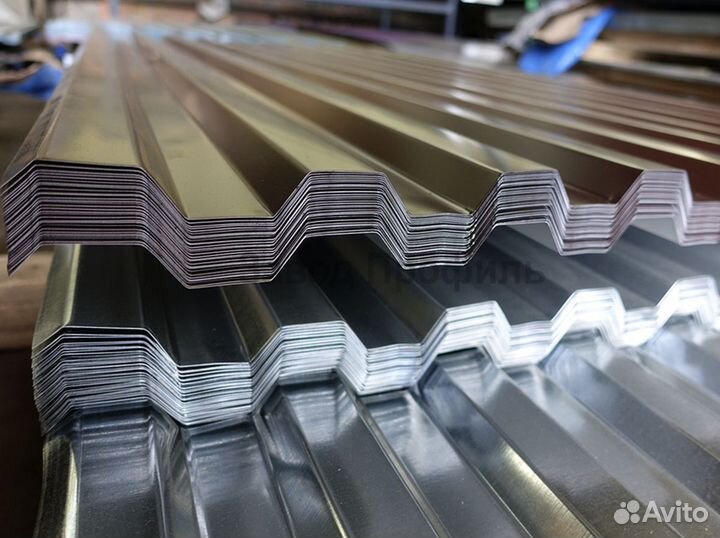 Профлист С21 цинк / цветной / для кровли / зеленый