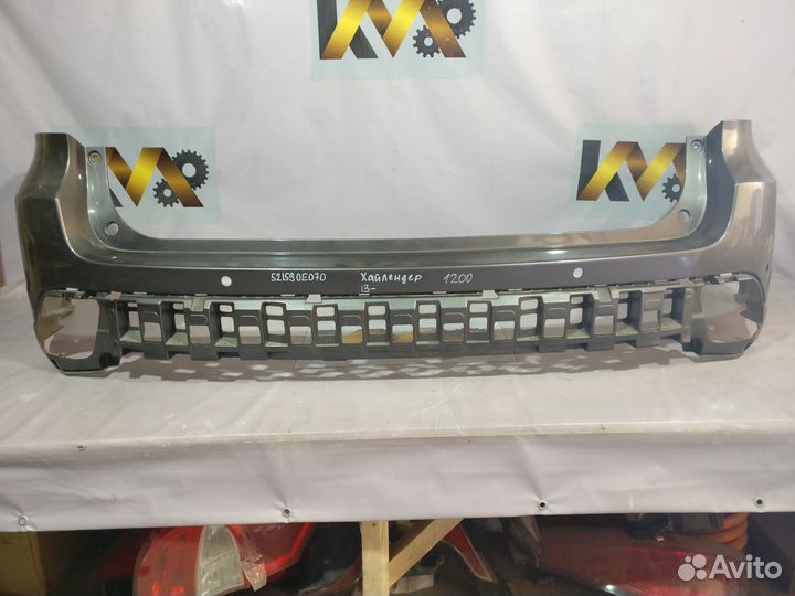 Тойота Хайлендер 2013- Бампер задний 1200