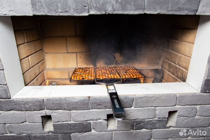 Аренда теплой беседки(домика) с гриль зоной внутри