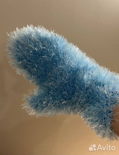 Набор шапка и варежки в стиле y2k