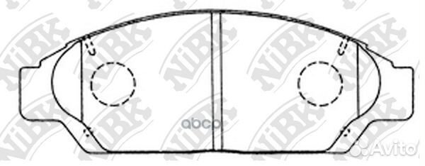 Колодки тормозные дисковые передние NiBK PN1260