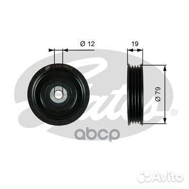 Ролик натяжной приводного ремня T39184 Gates