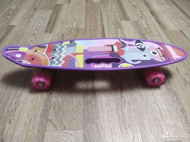 Скейтборд детский со светящимися колёсами