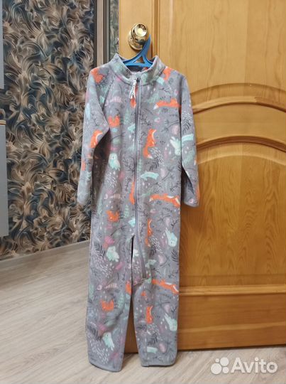 Флисовый комбинезон для девочки 110
