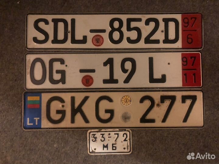 Иностранные номера на авто