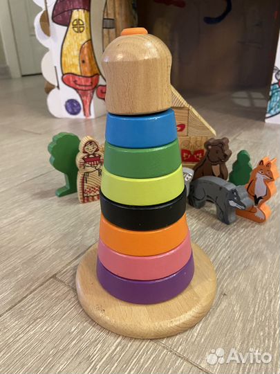 Развивающие деревянные игрушки