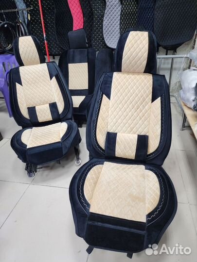 Чехлы на сиденья из Алькантары на весь салон