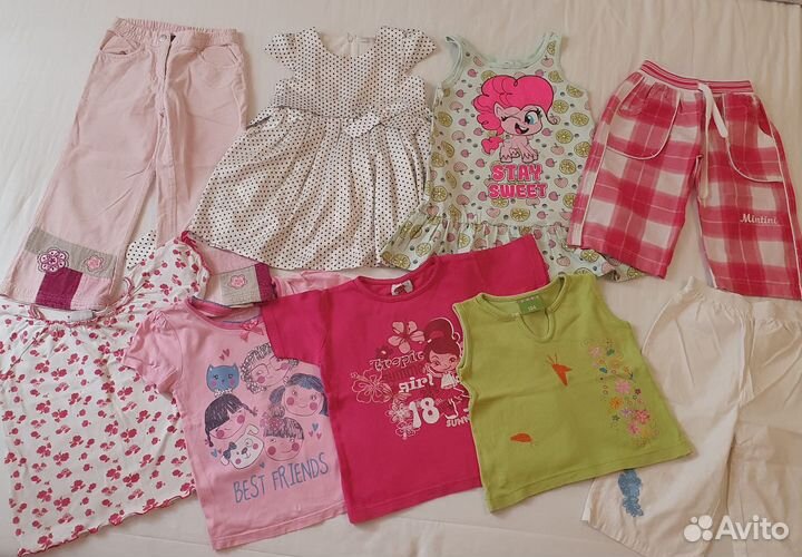 Летние вещи пакетом на девочку 104