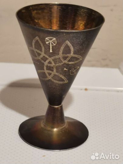 Рюмка стопка серебро