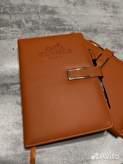 Блокнот Hermes с ручкой