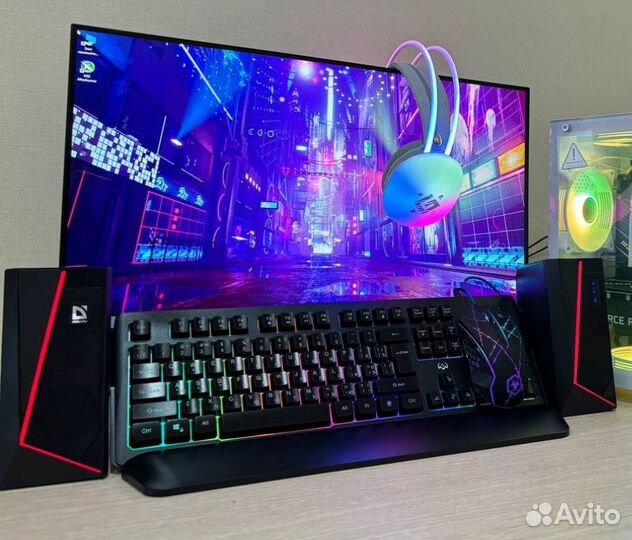 Мощный пк 2024 1128GB/32GB RGB+Комплект