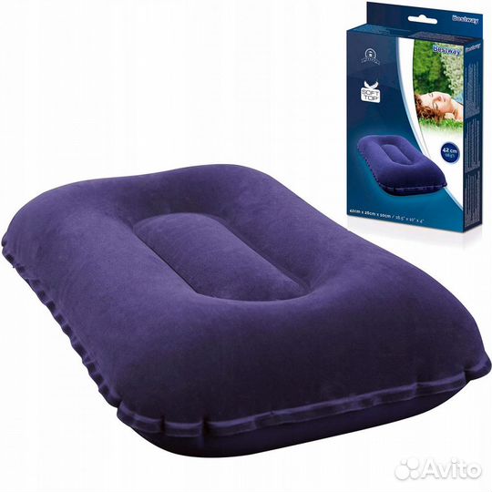 Надувная подушка Bestway 67121 Flocked Air Pillow