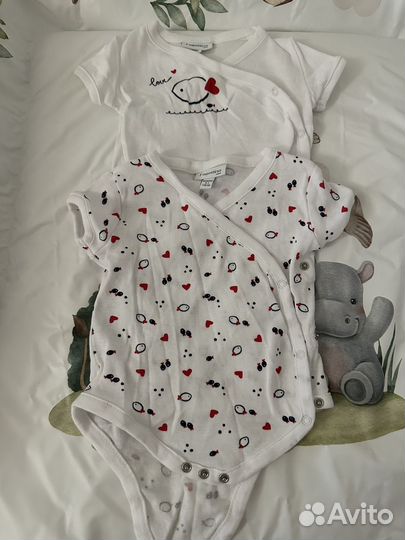 Слипы и боди на грудничка пакетом