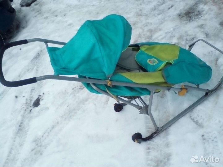Зимние детские санки б/у