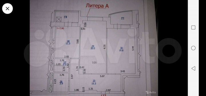 2-к. квартира, 80 м², 18/23 эт.