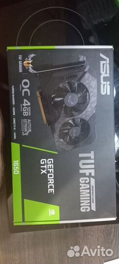 Видеокарта asus tuf gaming gtx 1650 4gb gddr6