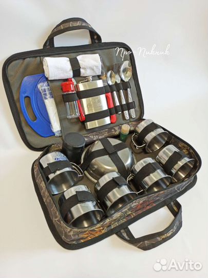 Набор посуды из нерж.стали, на 6 персон 