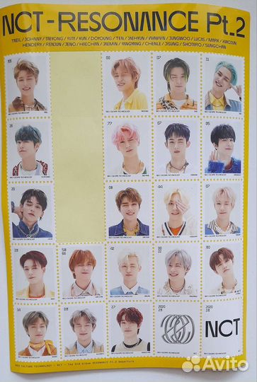 Карточки, наклейки nct 2020