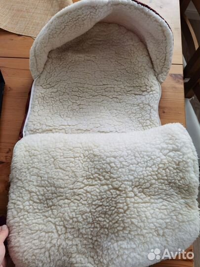 Тёплый зимний конверт в коляску-люльку