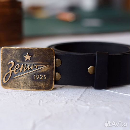 Ремень мужской кожаный