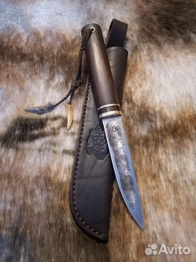 Нож якутский охотничий ручной работы
