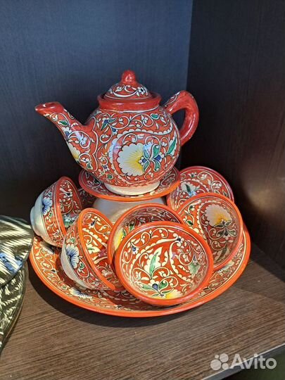Сервиз узбекский чайный Каракалам
