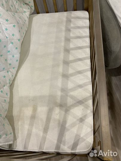 Детская кроватка качалка с матрасом