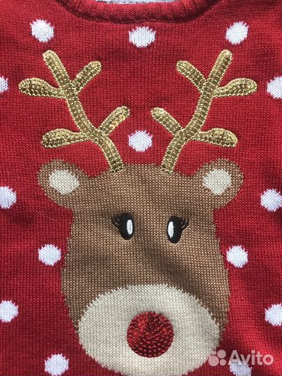 Прикольный свитер i love Santa