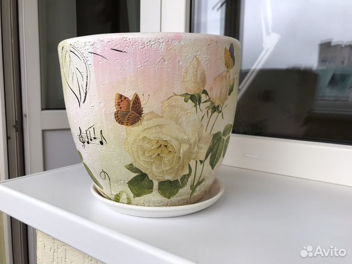 Горшок кашпо керамический