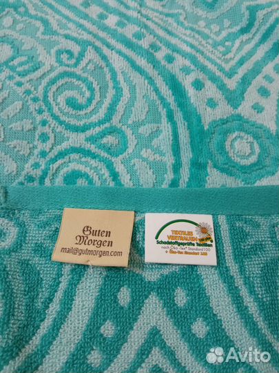 Набор велюровых полотенец (50х90 и 70х140 см)новый