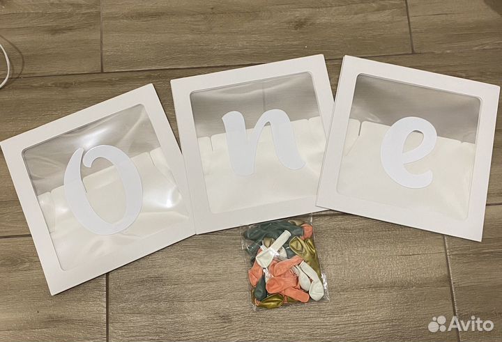 Прозрачные коробки для шаров ONE