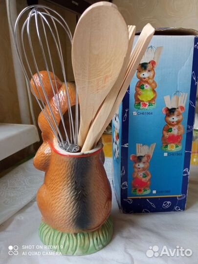 Кухонный набор из 5 предметов в форме Мишки