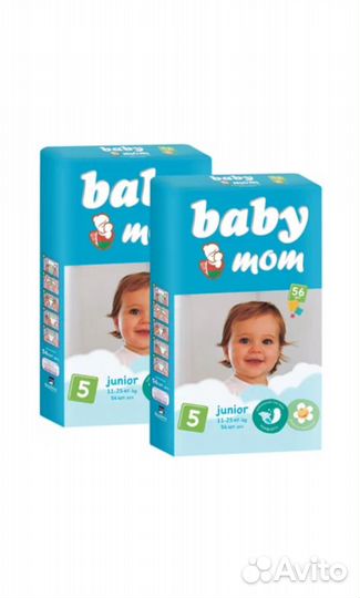 Подгузники baby mom 5