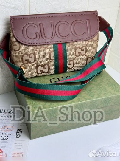 Сумка женская Gucci на плечо ophidia (Luxe)