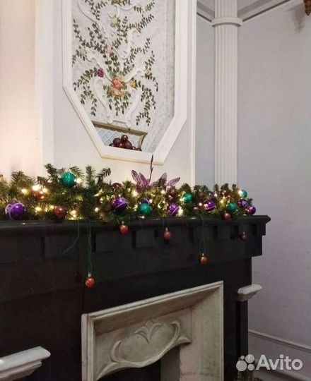 Елка с игрушками, 2.7 м, гирлянды в подарок