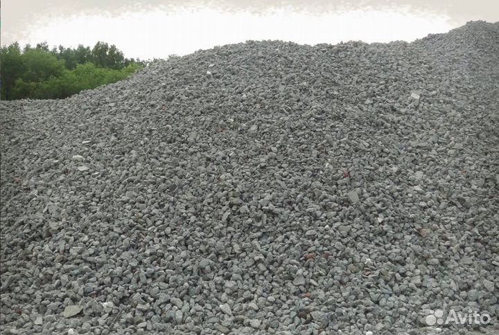 Щебень, песок