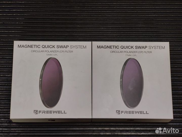 CPL фильтры Freewell 72-77mm, B+W HTC-POL MRC 67mm