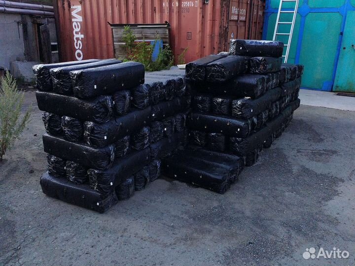 Грибные блоки вешенки отработанные