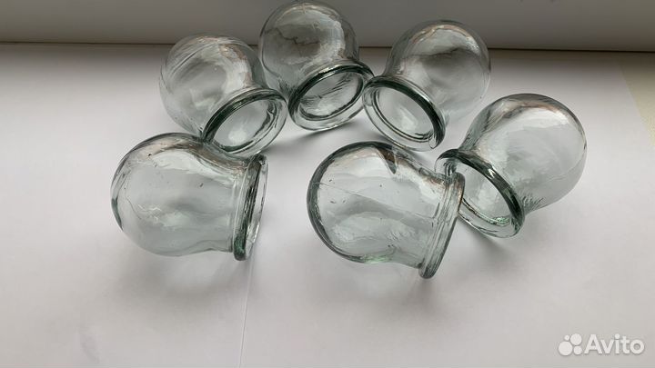 Стеклянные банки медицинские для массажа