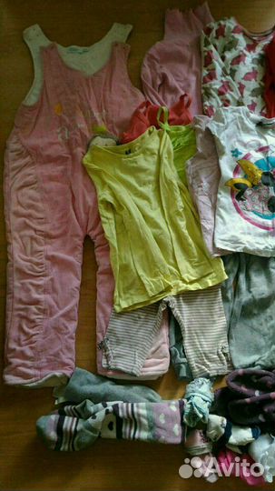 Большой пакет одежды девочке 0-3г