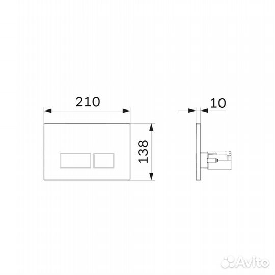 I047031 Pro S, клавиша для инсталляции пневматиче